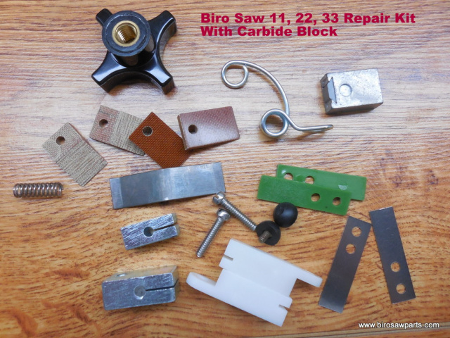 Complete Repair Kit for Biro 11,22,33 Meat Saw with Lower Carbide Block